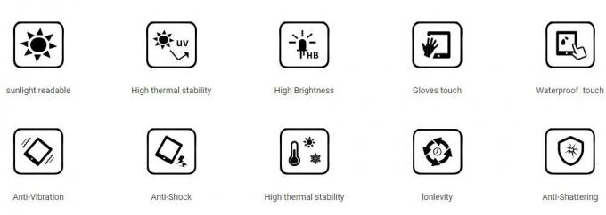 7.0inch 800X480 TFT LCD Display with Capacitive Touch Panel 800 (RGB) X480 Dots 800 (RGB) X480 Dots 900 Nits 12 O′clock